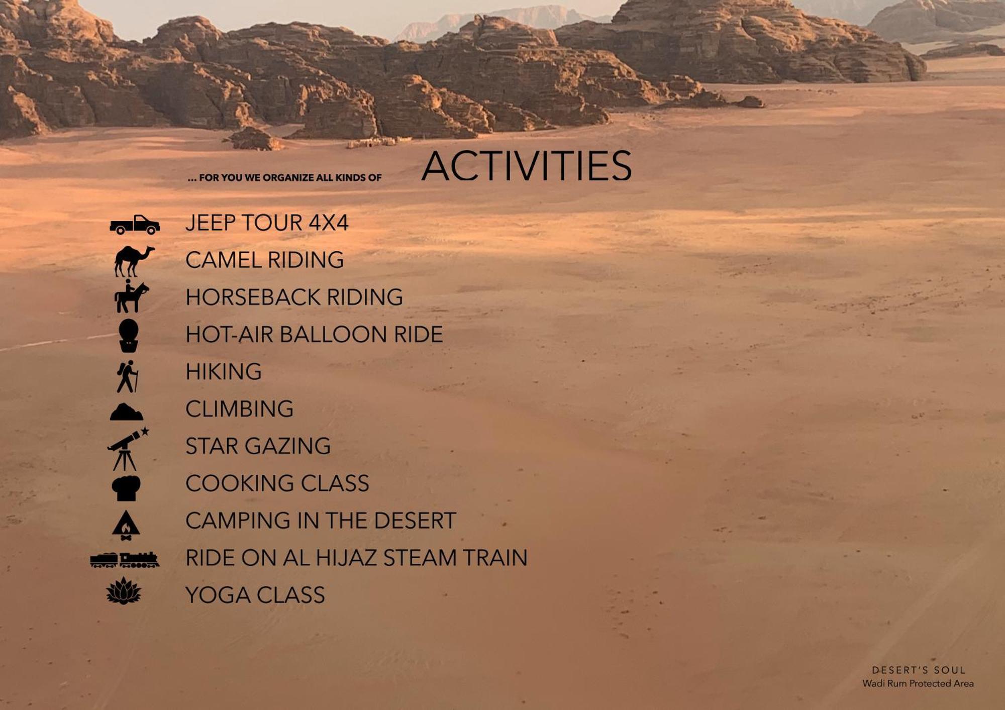 Desert'S Soul Wadi Rum Ad Disah Esterno foto